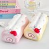 Durable Pen Bag Large Capacity Blueberries/Strawberries/Cherries Pencil Case Swiss Roll Stationery Pouch Gift