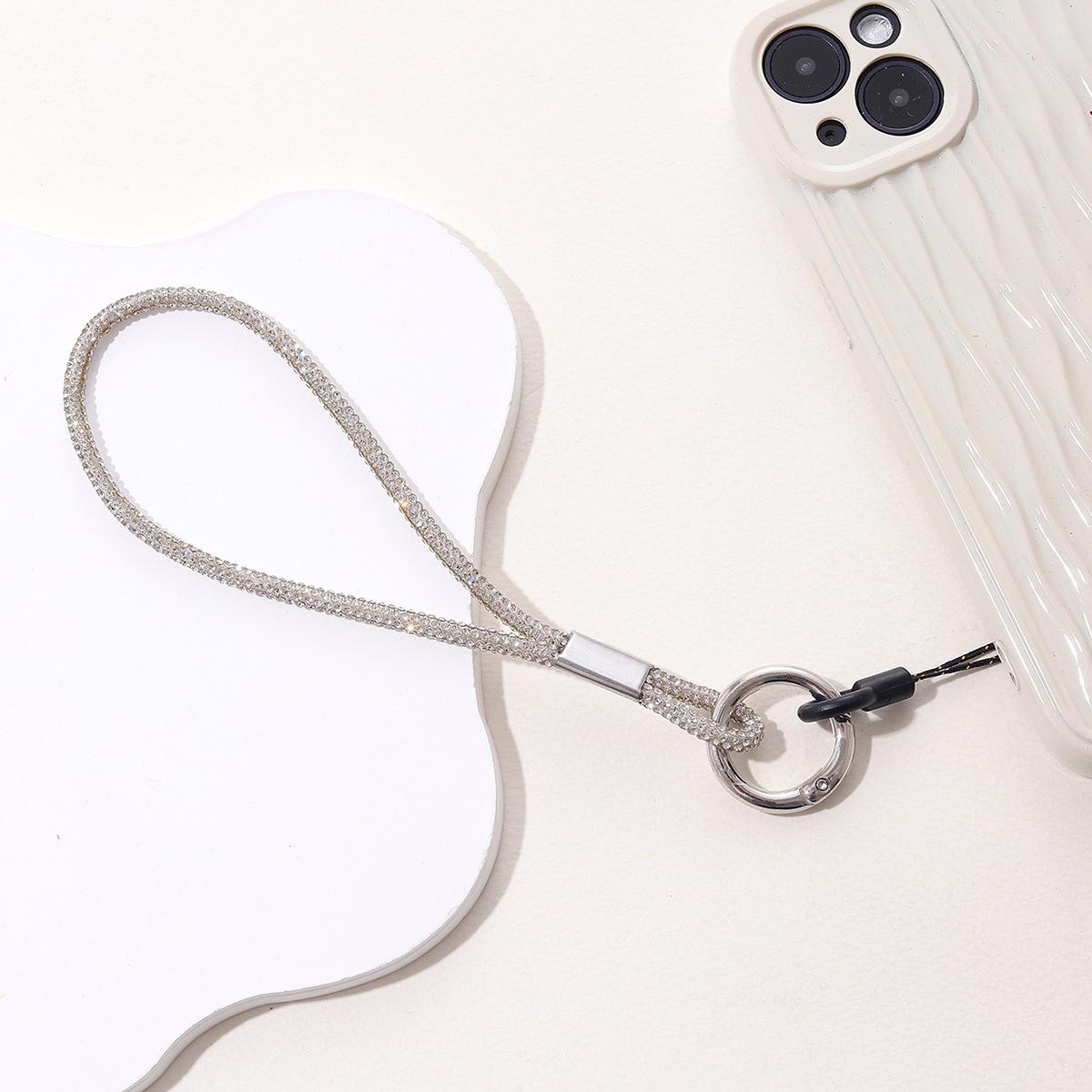 

Luxury Rhinestone Mobile Phone Lanyard Diamond Mobile Phone Case Anti-Loss Hanging Ornaments Pendant Keychain Glitter Cord Strap