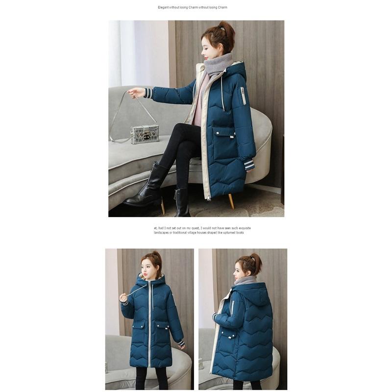 Women's Winter Mid To Long Loose Jacket Thick Cotton Jacket And Bread Jacket