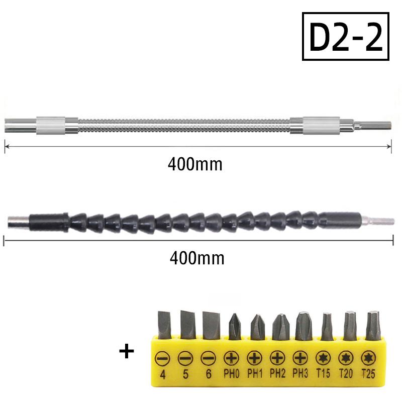 90 Angle Screwdriver Set Socket Holder Adapter Adjustable Bits Drill Bit Screw Driver Tool Hex Bit Socket Slotted Phillips Bits