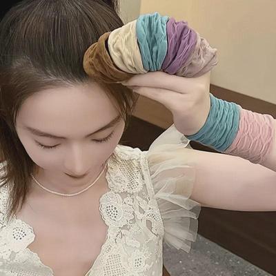 2024 Ultra-Wide Elastic Hair Tie for Women - Durable, Seamless High Ponytail Band