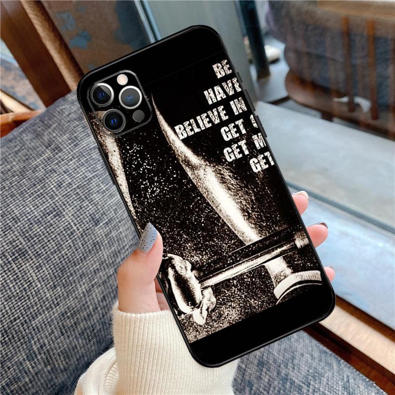 Bodybuilding Gym Fitness Phone Case For iPhone 16 15 13 12 11 14 Pro Max 12 13 mini XR 15 16 Plus 16e Cover Shell