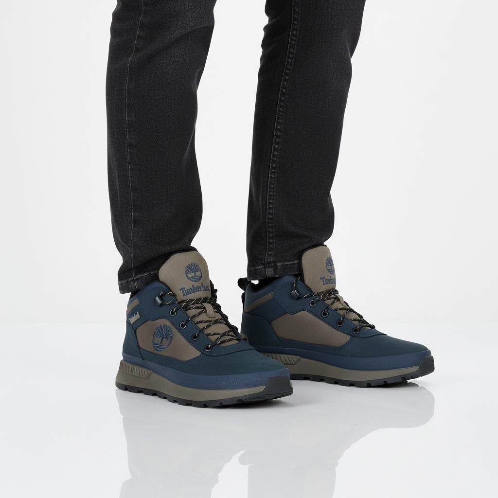 Timberland Field Trekker Mid Boots - Men's Shoes Boots Sneakers Blue-Beige TB0A6DKN-W06 ORIGINAL