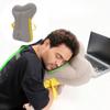 Lightweight Press Inflatable Pillow Ergonomic Support Sleeping Pillow Comfort Pillow Airplane