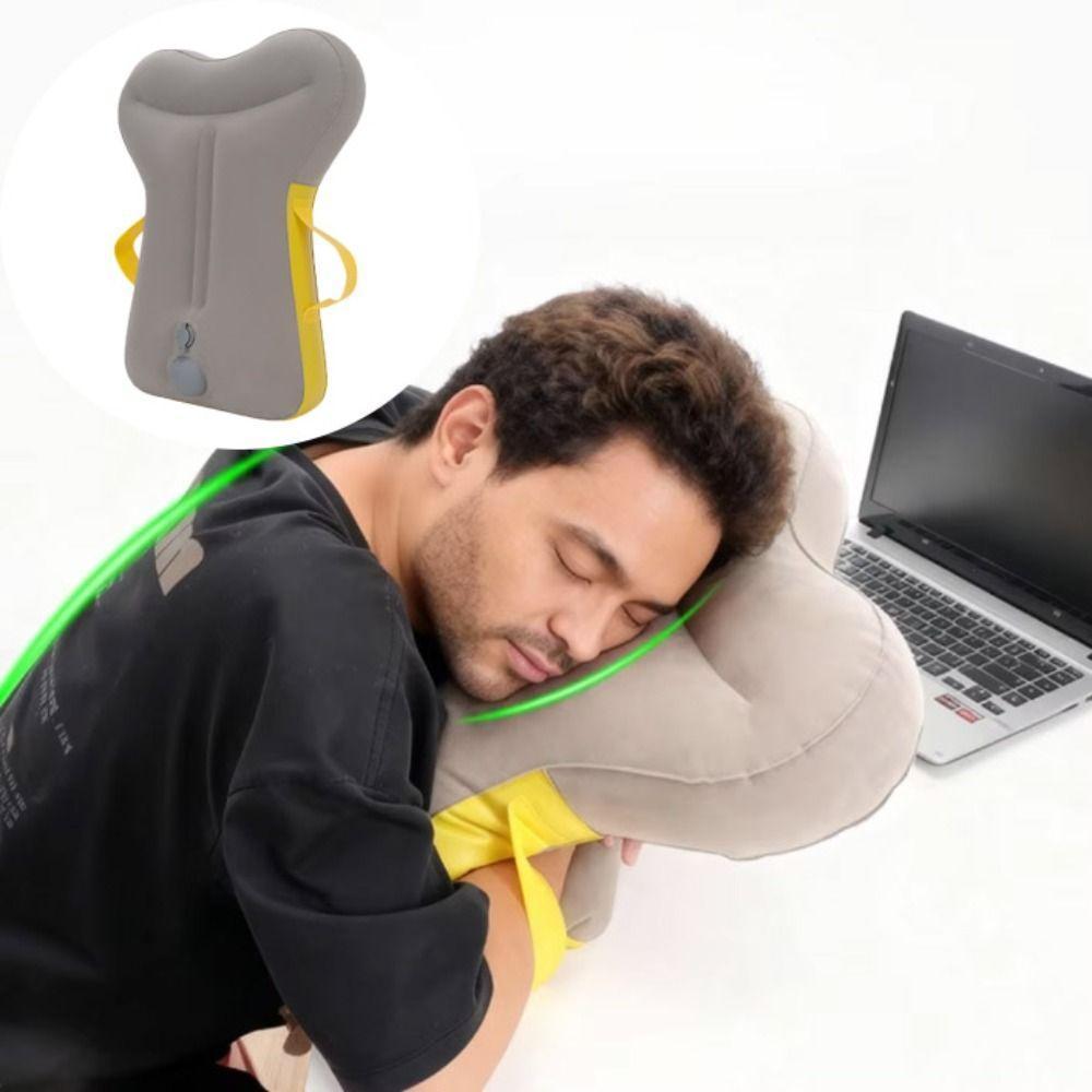 Ergonomic Support Inflatable Travel Pillow Lightweight Travel Neck Pillow Office Rest