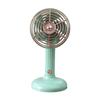 Retro Desk Fan Quiet Powerful Small Table Fan 3 Speed USB Rechargeable Personal