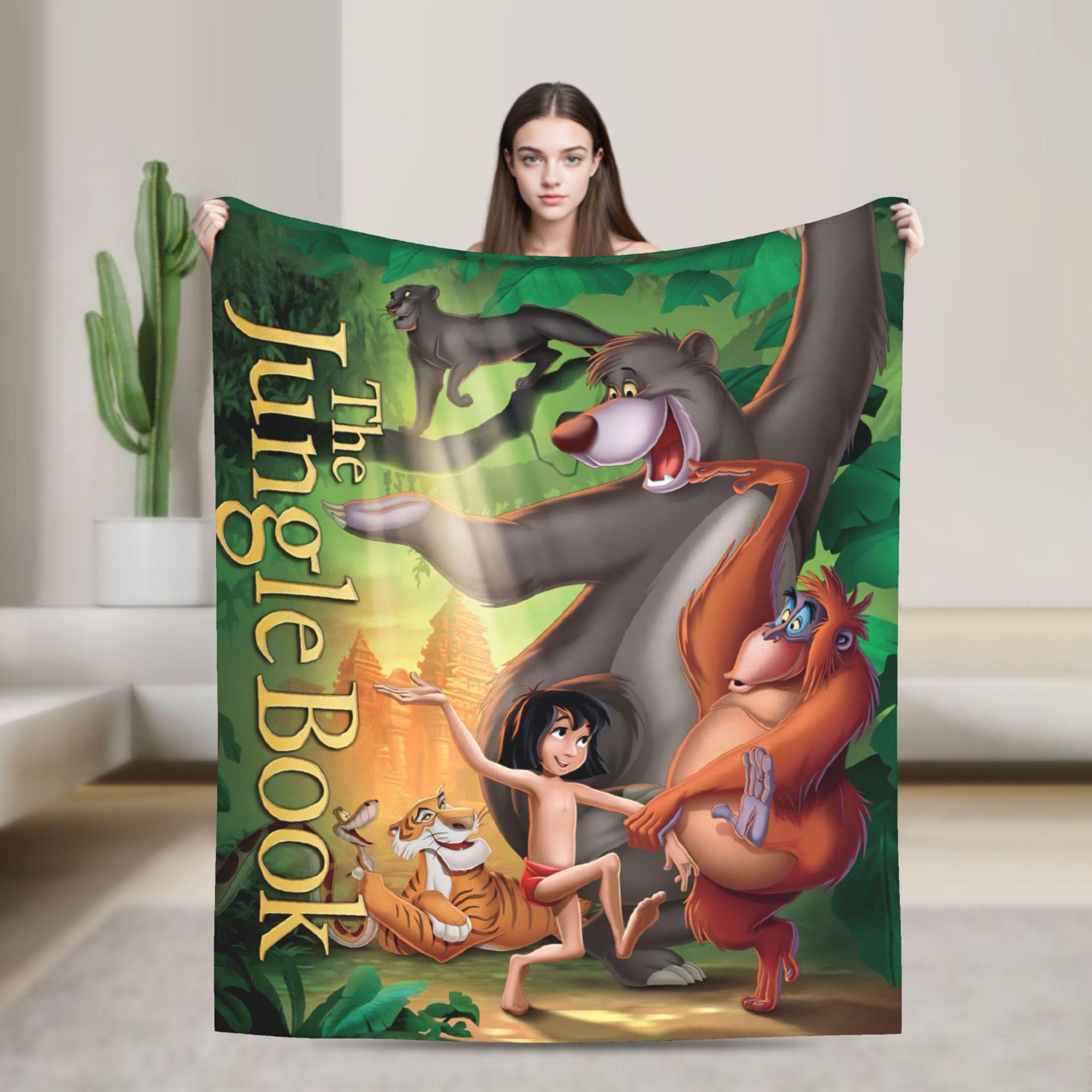 

The Jungle Book Blankets Soft Warm Print Plush Throw Blanket For Outdoor Airplane Travel Flannel Bedspread Bed Cover 75x90cm