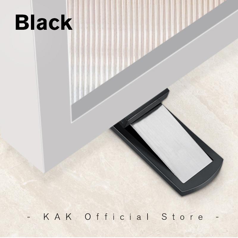 

KAK Magnetic Door Stopper Non-Punch Hidden Door Holder Prevents Door Slamming Protect Wall for All Door Material Door Hardware чорний