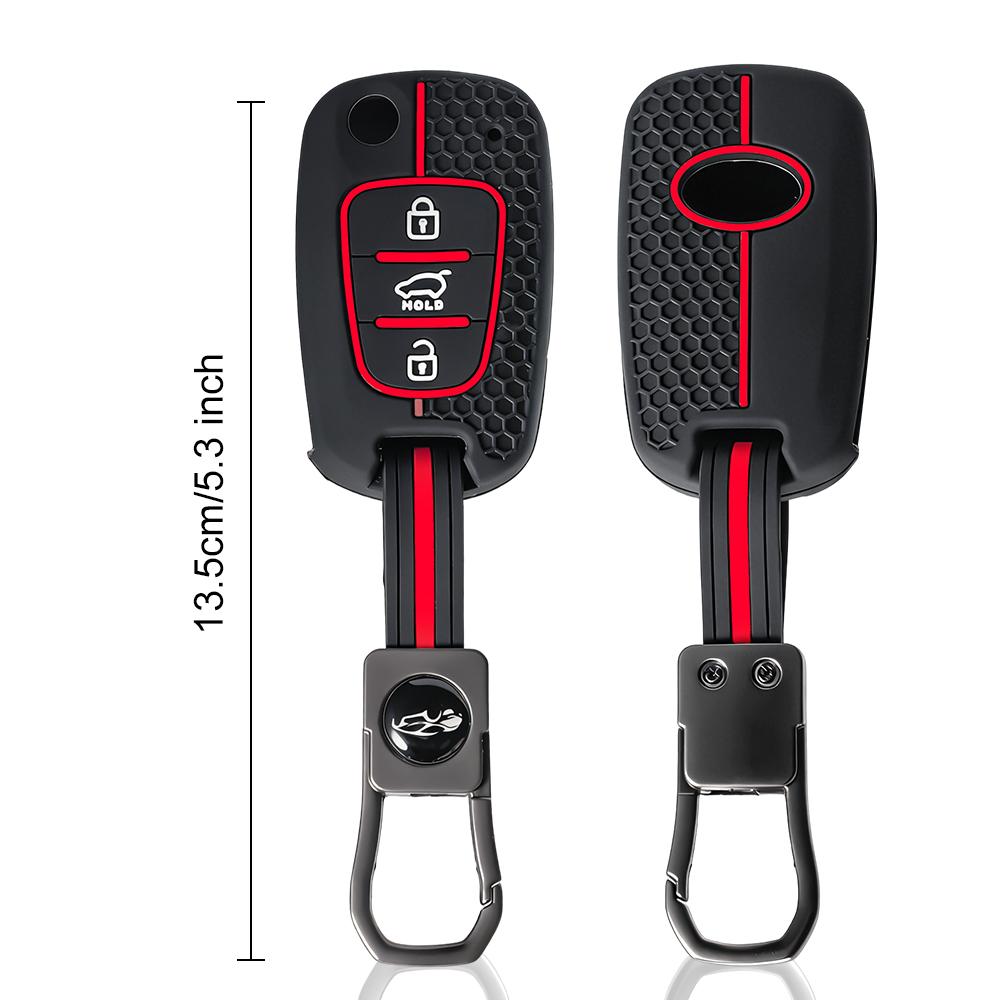 Silikon Schlüsselhülle Fob Für Kia Rio Soul Venga Picanto Rio Sorento Ceed Sportage Für Hyundai i20 i30 Veloster ix20 Fernbedienungsabdeckung