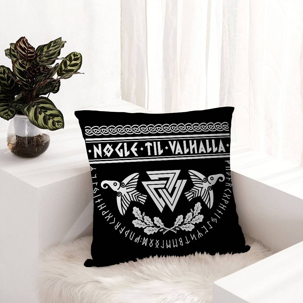 V-Valhalla V-Valknut Pillow Cover Design cushion Cover decor Holiday Decorati