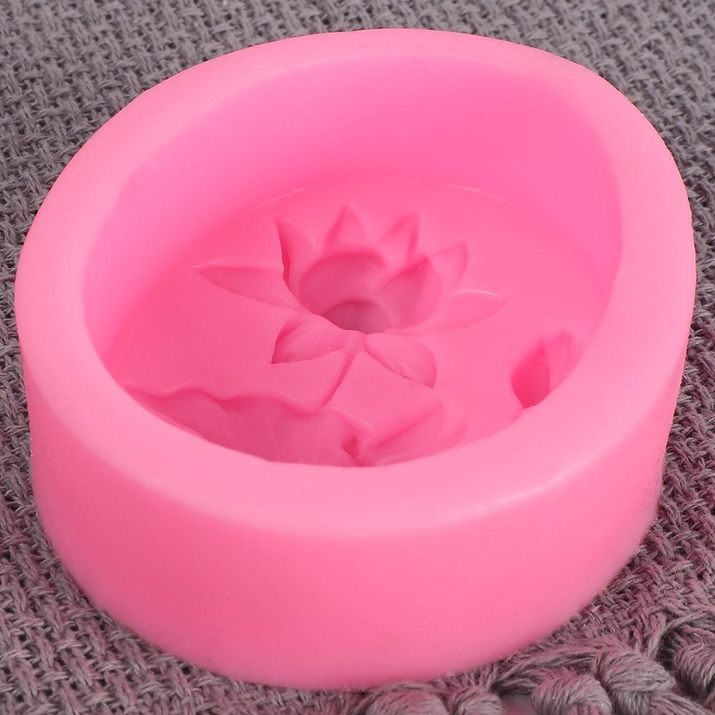 Silicone Cake Mold with 3D Flower Lotus leaf Pattern for Fondant Soap Candy Chocolate Decoration DIY Baking Tools