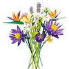 891PCS Romantisk Blomsterbukett Byggklossar Evig Blomma Växt Montera Klossar Kreativ Skrivbordsdeko Barn DIY Leksaker Gåvor