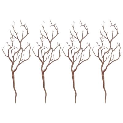 4pcs Plastic Faux Branches Artificial Antler Shaped Tree Branch Decorative Plant Twigs For Wedding Table Centerpiece Decor