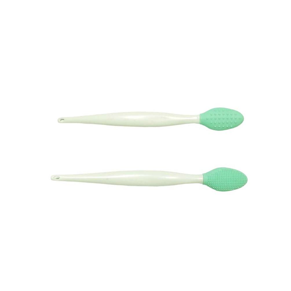1Pc Wash Face Brush Remove Blackheads Brush Silicone Two-sided Nose Brush Exfoliating Clean Brush Tool