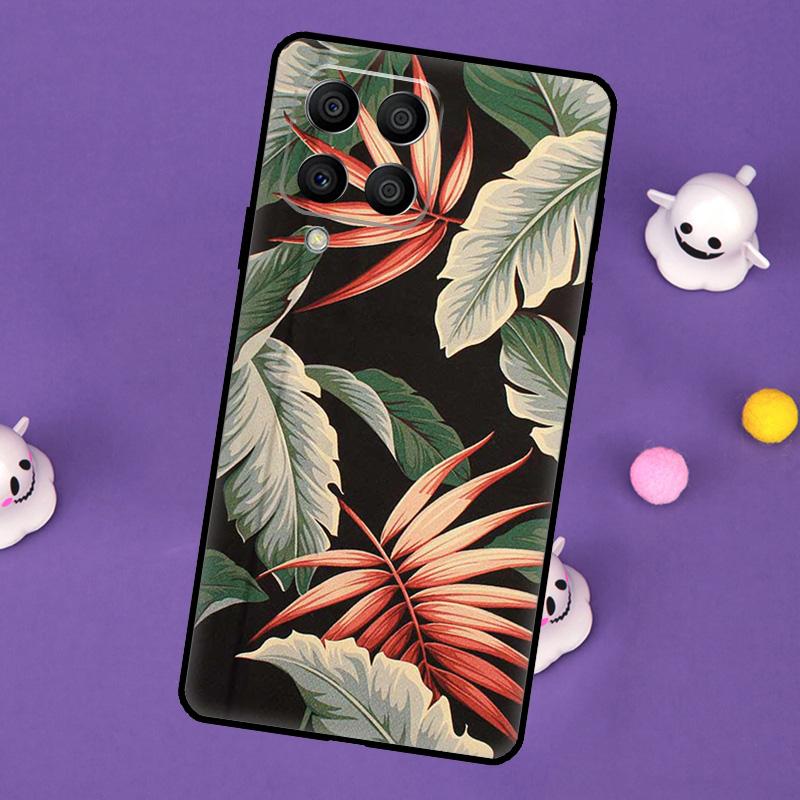

Tropical leaves Banana Leaf Cover For Samsung Galaxy M32 M52 M12 M13 M33 M23 M53 M15 M55 M31 M51 M14 M34 M54 M20 Case Samsung M14