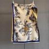 Autumn new retro style plant flower imitation cashmere scarf women's thickened warm medium and long jacquard shawl scarf