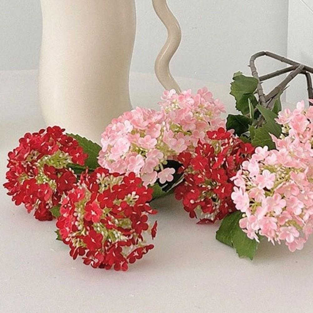 77cm Artificial Hydrangea Flowers Real Touch Fake Plants  Living Room Display