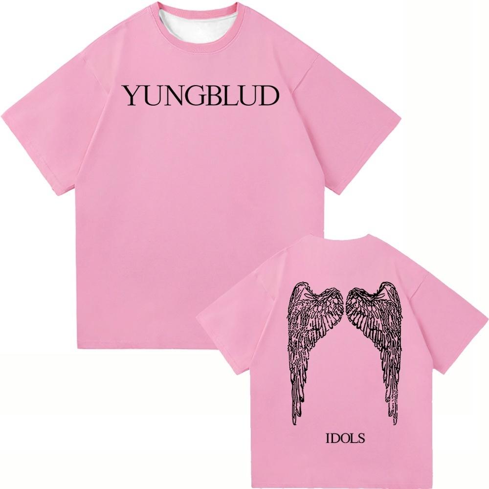 

Yungblud Idols World Tour 2025 Футболка Новая Мода Мужская/Женская Хип-Хоп Эстетика Крылья ПАНК Футболка Крутые Футболки S