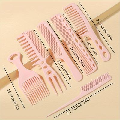 6 Piece Hair Comb Set Anti Static Hair Styling Comb Heat Resistant Hair Comb Set