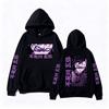 Demon Slayer Genya Shinazugawa Multi Print Hoodie Y2K Men Women Retro Graphic Oversized Sweatshirt Trendy Streetwear for Daily Looks