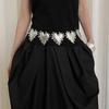 Gothic Waist Belt Stylish Seashells Heart Waist Chain Belt Elaborate Chain Belly Chain for Dress Cowboy Belt Waist Chain