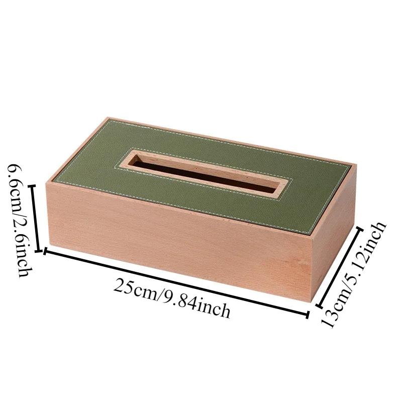 For Luxus Holz Tissue Boxen Leder Lagerung Ästhetische Tissue Boxen Organizer Serviette Halter Kaffee Tische Serviette Box Schla