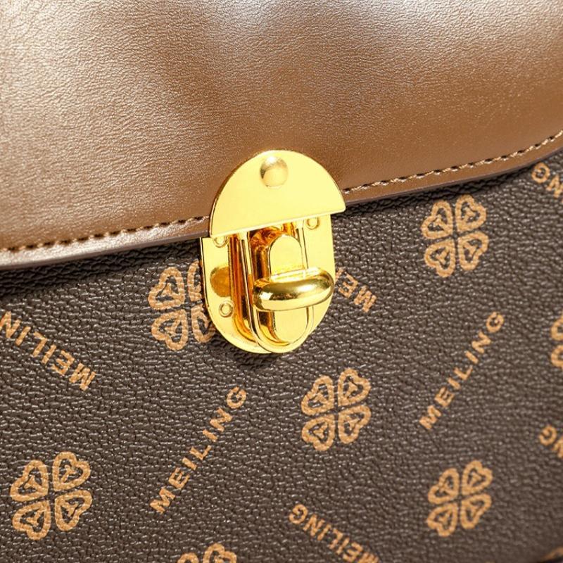 Letter Printing Handbag Bag Women's Small Square Bag New High-end Exquisite Shoulder Messenger Bag