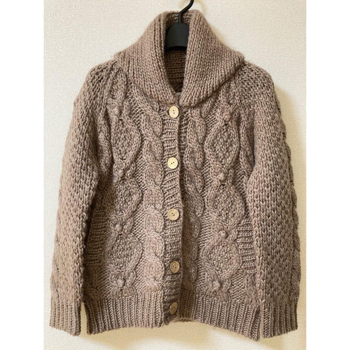 earth music&ecology cable knit cardigan