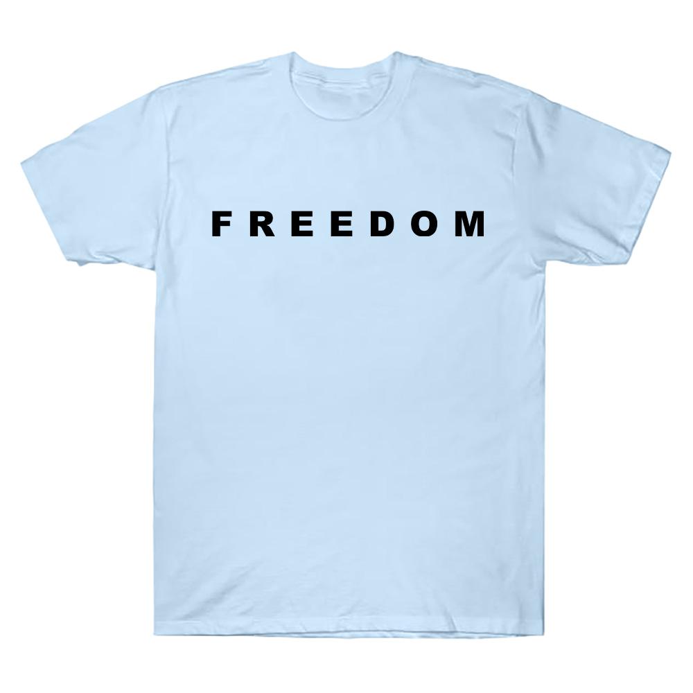 Charlie Kirk Freedom Merch T-shirts Freedom Letter Graphic T Shirts Unisex Casual Short Sleeve Crew Neck High Quality Cotton Tee