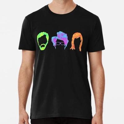 The It Crowd Silhouet T-shirt Tee Top Unisex Gemaakt in de VS 100% Katoen T-shirt Heren Tees Top