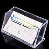 Transparent Business Card Holder Acrylic Display Stand Box Desk Storage Shelf Plastic Desktop Place Card Holder Office Supplies