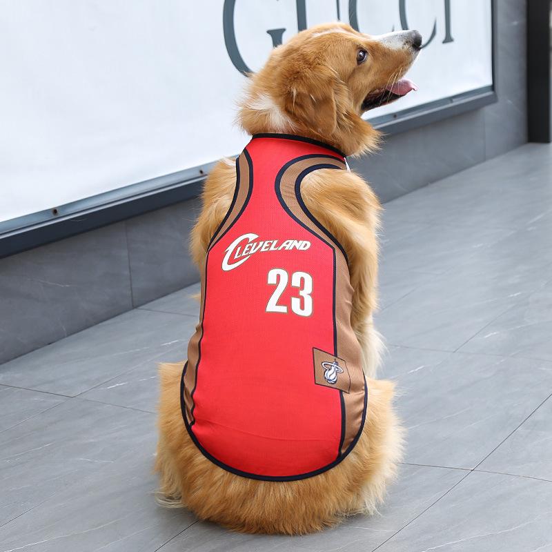 Koszulka dla psa Pucharu Świata - lekka odzież letnia dla małych, średnich i dużych ras, takich jak golden retrievery, pudle, husky i corgi