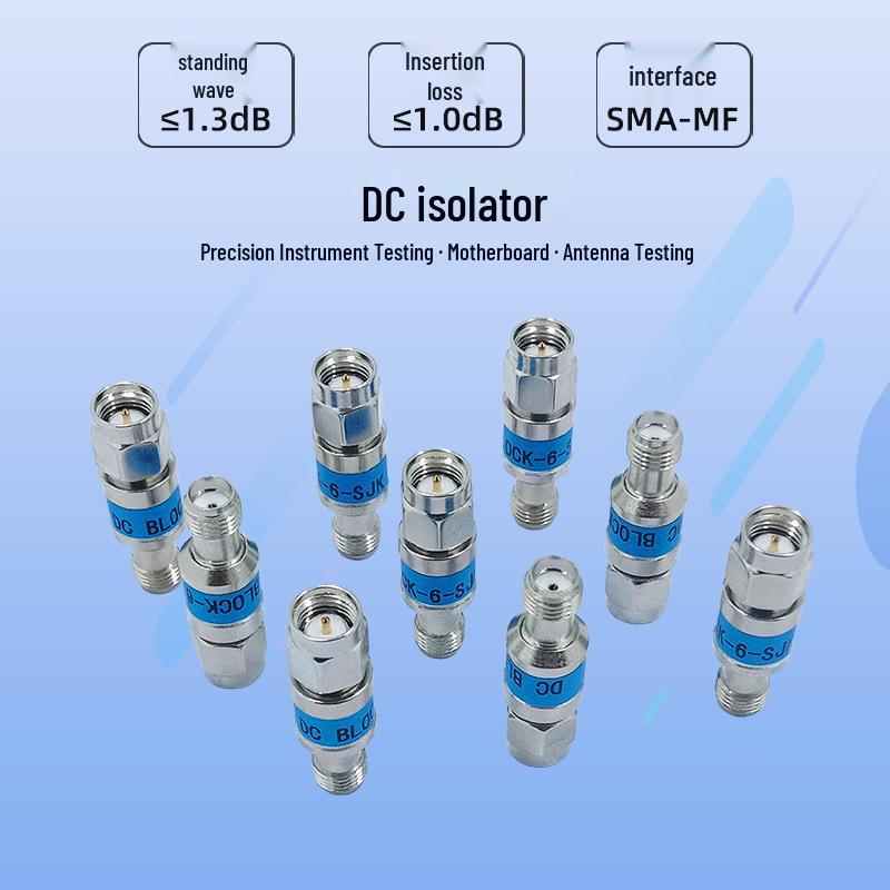Waterproof SMA-JK DC Blocking Capacitor: Pressure-Resistant DC-6GHz Isolator for Signal & Power, 2W5W Capacity - In Stock