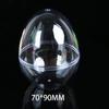 Transparent Egg-Shaped Makeup Sponge Storage Box
