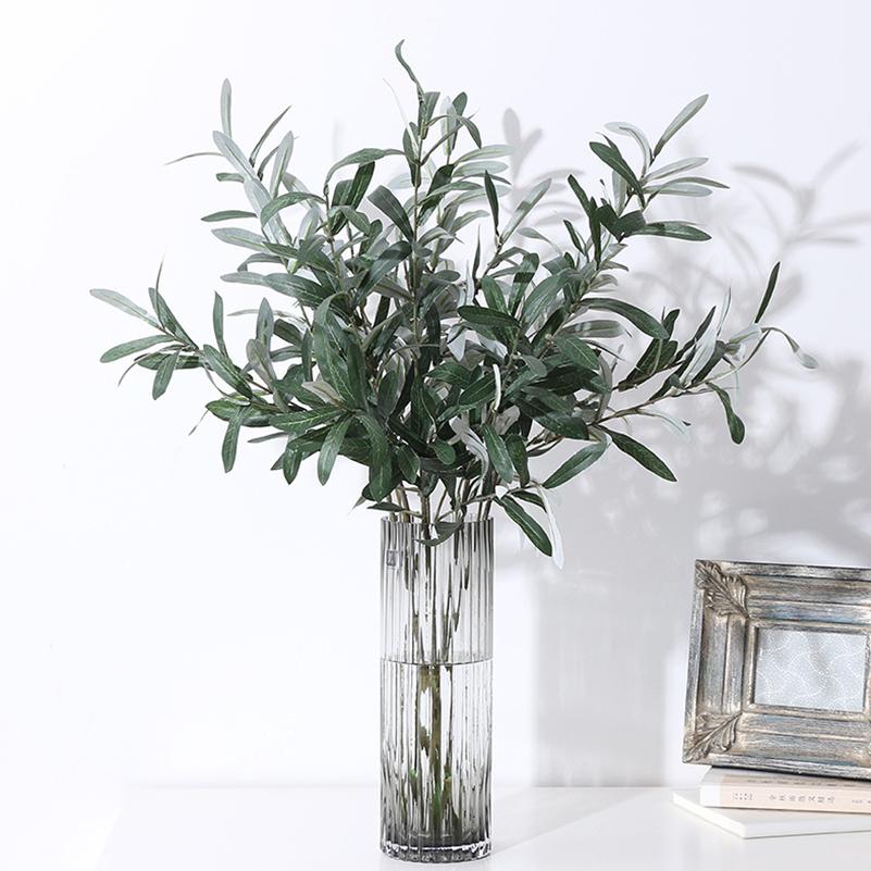 5PC Artificial Fake Plant Olive Green Branches Christmas Home Living Room Vase Decoration Wedding Outdoor Bonsai Fruit Trees