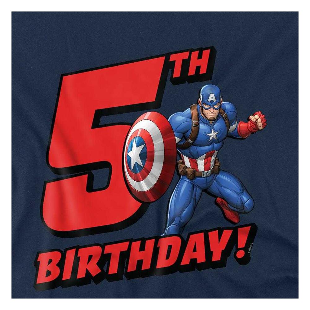 Captain America Childrens/Kids 5th Birthday Sweatshirt