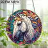 Acrylic Colorful Unicorn Suncatcher Stained Glass Effect Window Hanging Ornament Unicorn Lover Gifts