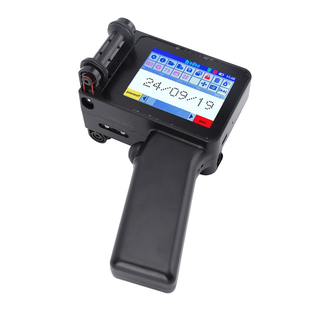 Handheld Inkjet Printer with Ink Cartridge 4.3in LED Touch Screen Portable Printing Machine for Text Barcode Date Label