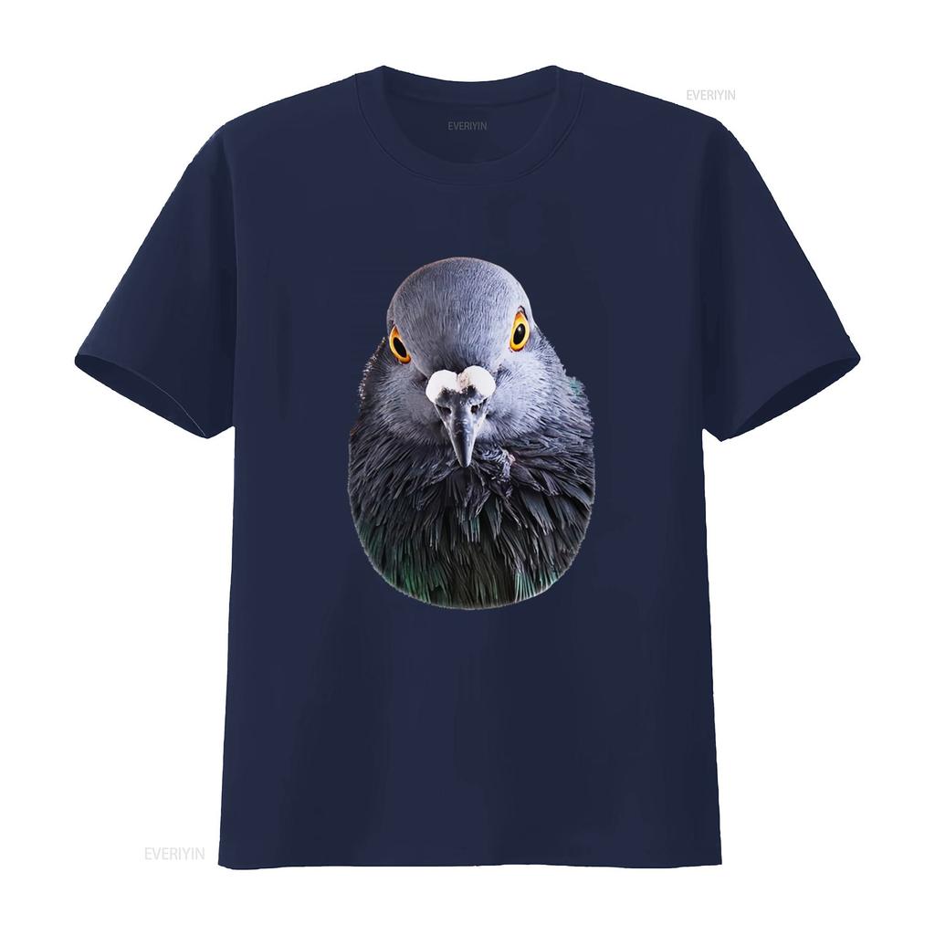 Unique Pigeon Head Art Design T Shirt for Kids Premium Quality Vintage Washed Breathable Slightly Streetwear Unisex Versatile