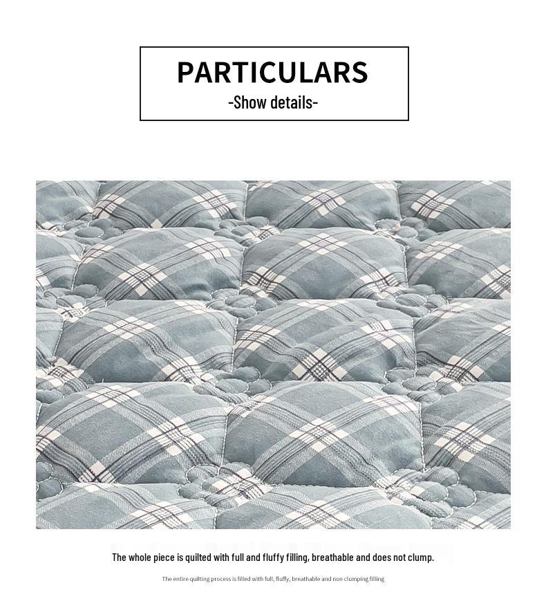 Cloud Cotton Skin-Friendly Thickened Fitted Sheet: Solid Color, Pure Cotton, Non-Slip, Machine Washable.