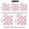 2 Pcs Pink Bow Print Curtains,suitable for Bedroom,living Room Kitchen Decoration,home Decoration,window Decoration