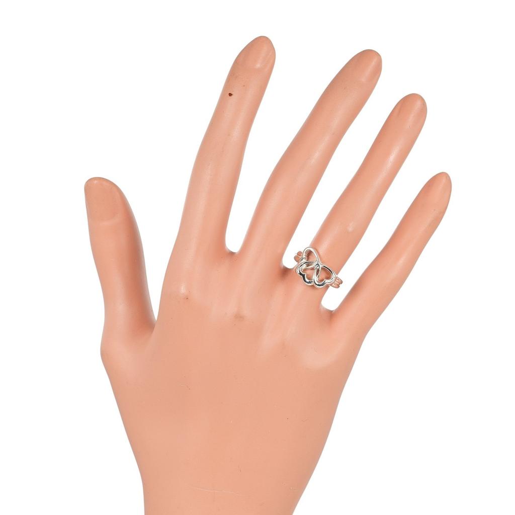 TIFFANY&Co. Dreifach-Herz-Ring Silber925 #4.1(US-Grösse) 3.55g Frauen Gebraucht