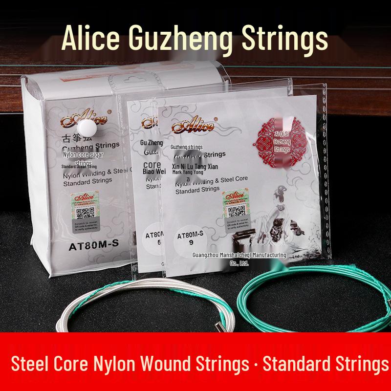 Set di Corde Guzheng Alice AT80S-1: No. 1 Corda Disponibile Singolarmente, Corde 1-21 Incluse