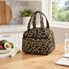 Durable Lunch Tote Bag Portable Food Container Bag Polka Dots Insulated Lunch Bag  Office