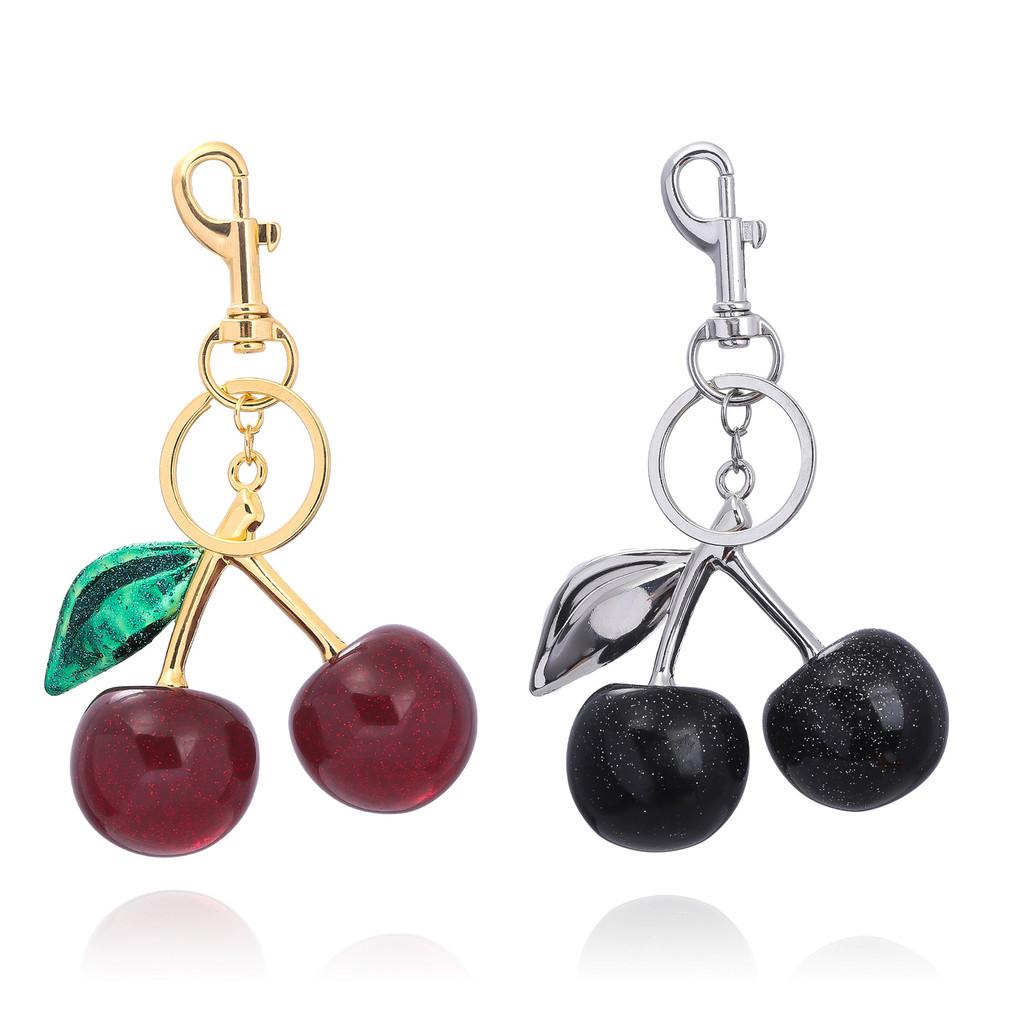 Tree Resin Cherry Keychain For Women Gifts With Creative Car Decorals And Fashion Style