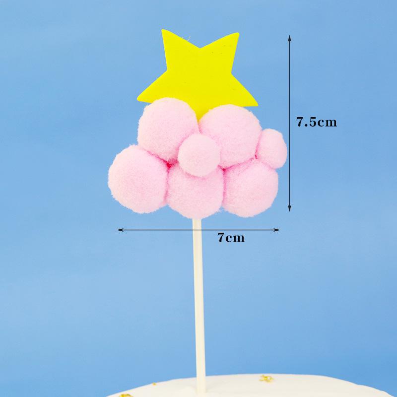 Aesthetic Moon, Stars, and Clouds Foam Cake Topper Inserts