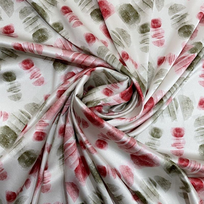 19mm 108cm Printed Fabric for Ladies Silk Stretch Fabric Custom Print