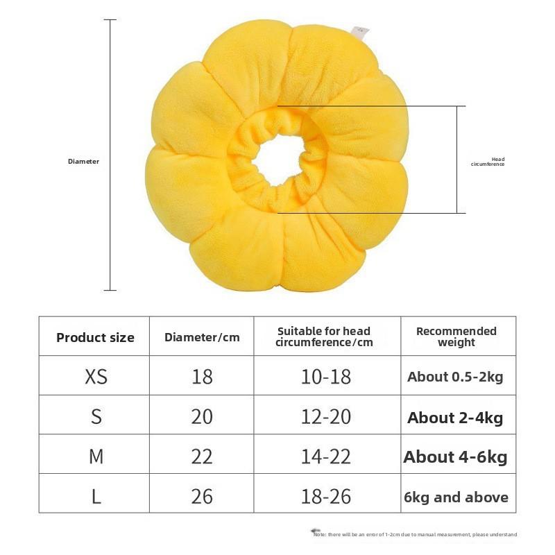 Pet Recovery Collar for Cats and Dogs Soft Adjustable Anti-Bite Anti-Scratch Elizabethan Collar after Surgery