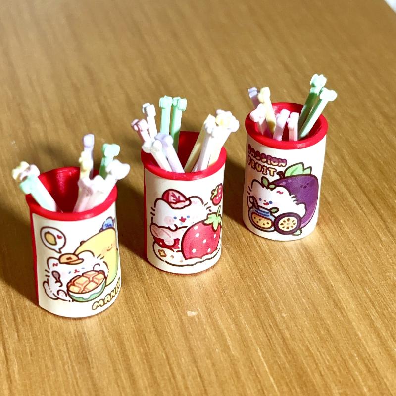 

1Set Dollhouse 3D Kawaii Simulation Mini Chopsticks Chopstick Model For Miniature Kitchen Decoration