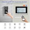Smart Video Intercom WiFi 9 Inch Monitor with Doorbell Camera Wired Video Door Phone Intercom System for Villa Apartment